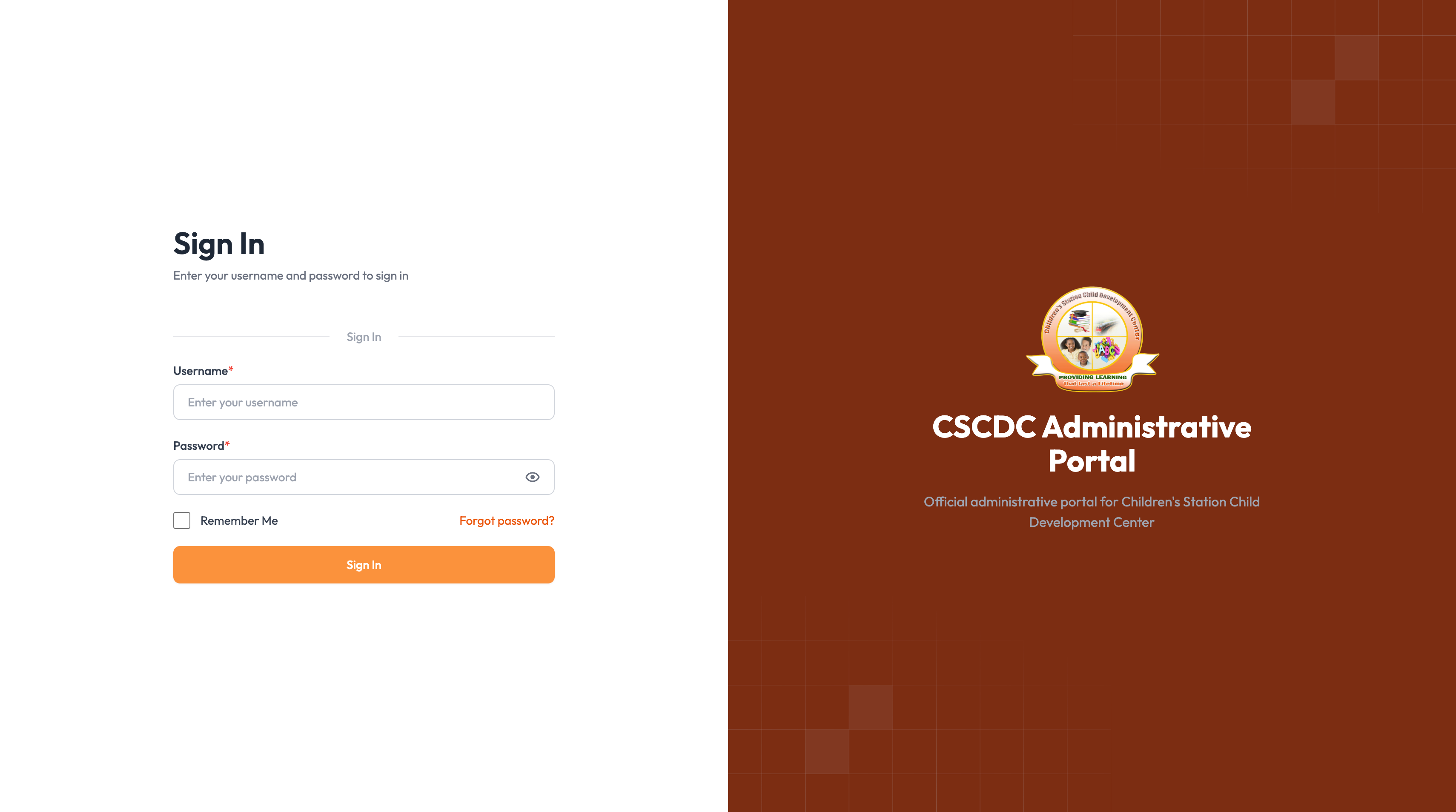 CSCDC Login