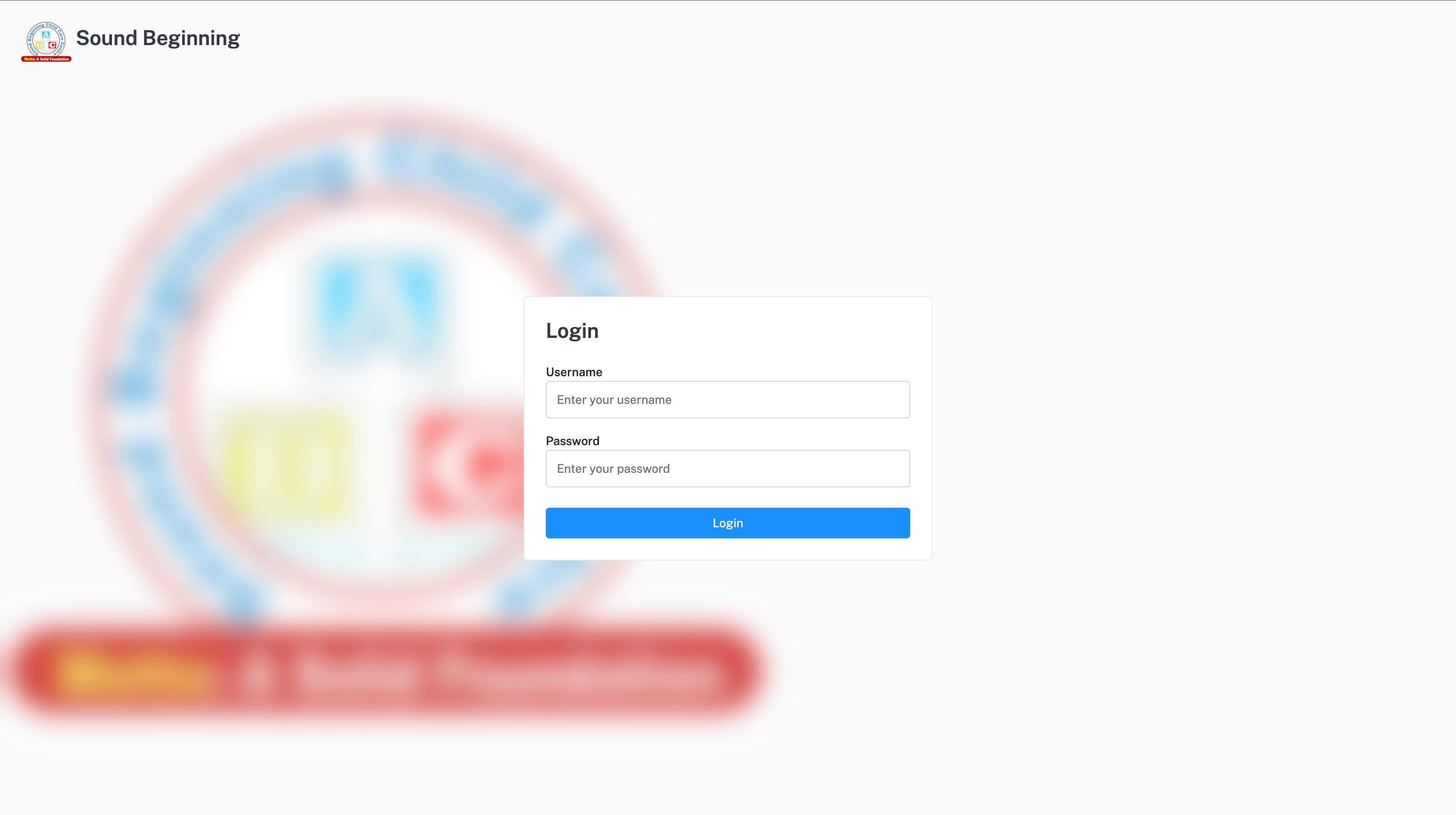 Sound Beginning Login