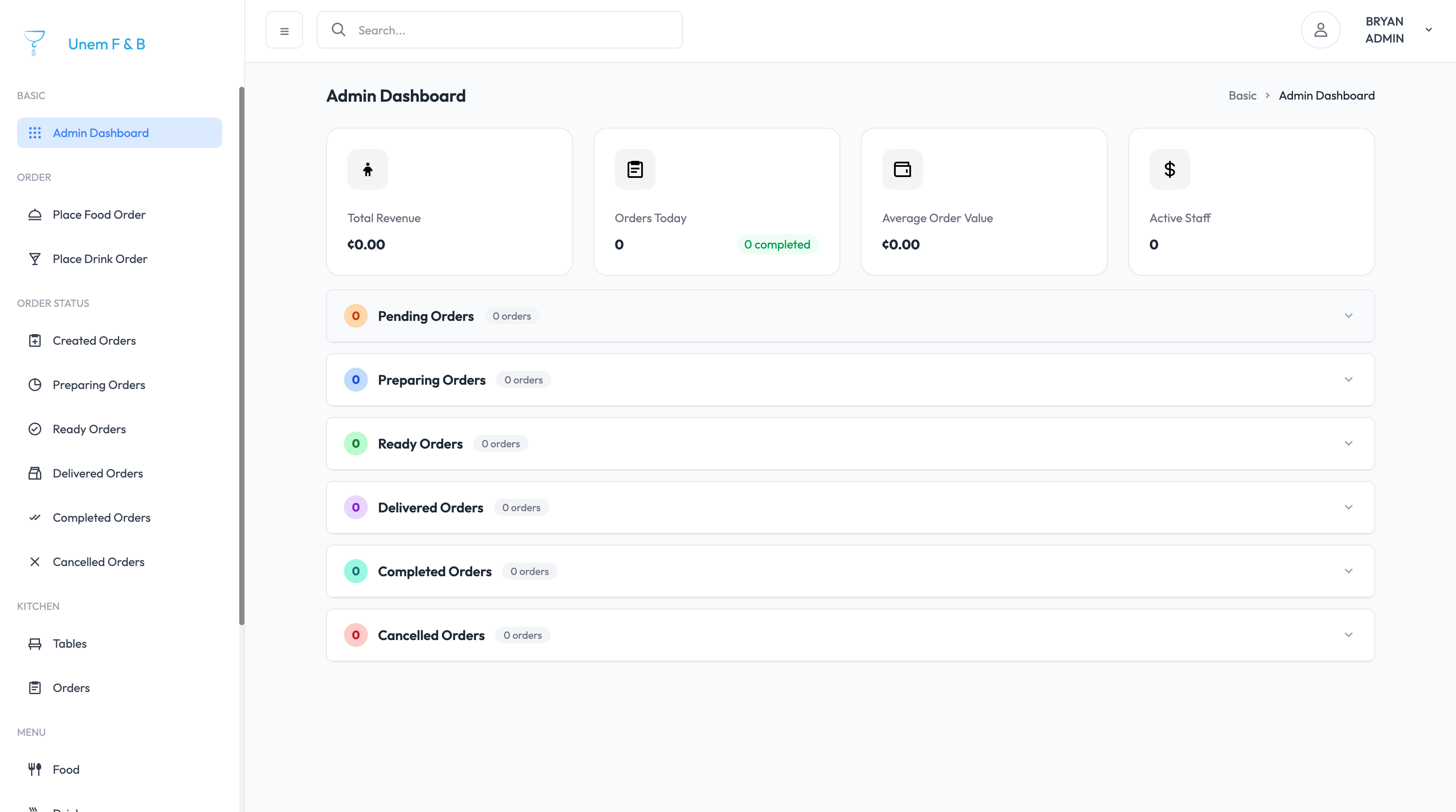 Unem Dashboard
